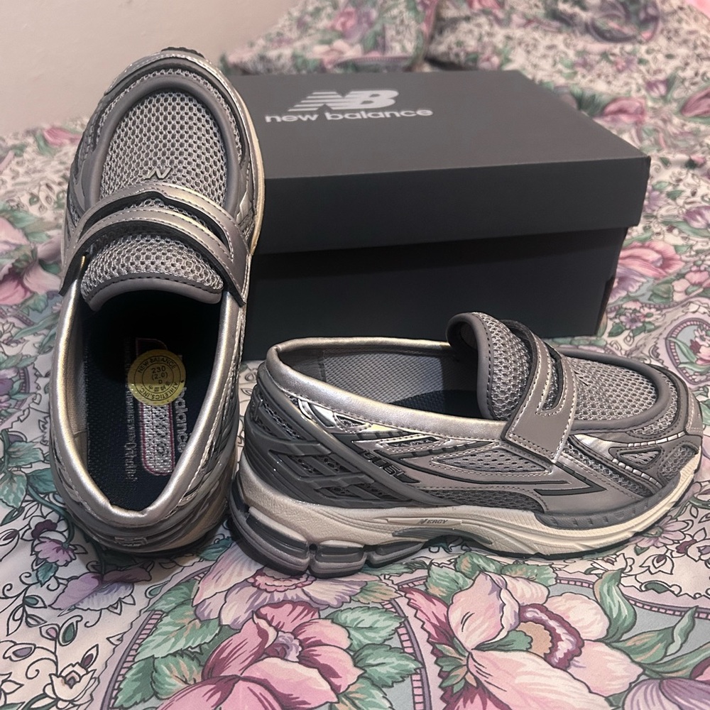 New Balance Gray Loafer Sneakers
